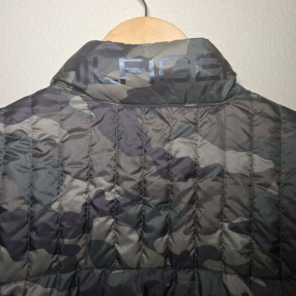 Tommy Hilfiger Men's Medium Camo Green Quilted Packable Puffer Jacket Duck Down - Picture 10 of 13